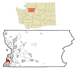 Location of Picnic Point-North Lynnwood, Washington