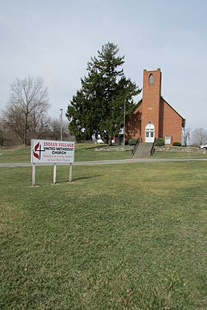 Indian Village United Methodist Church, originally built as a United Brethren Church.