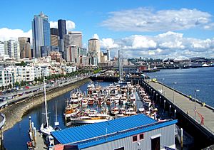 Southeast view of the Central Waterfront from the Bell Street Terminal in 2006.
