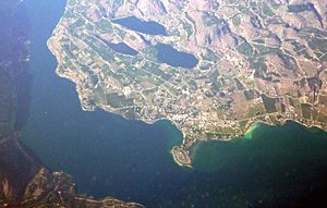 Aerial view of Manson