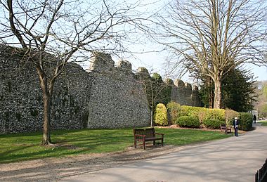 City walls, Winchester - geograph.org.uk - 1221306