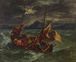 Eugène Delacroix - Christ on the Sea of Galilee - Google Art Project (27796212)