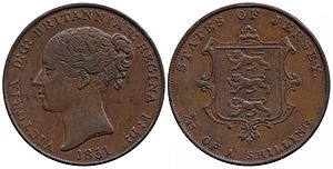 Jersey, 1851 - 1-13 shillings, Victoria