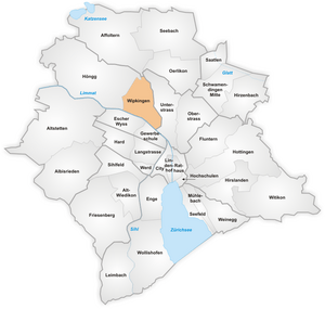 Karte Quartier Wipkingen