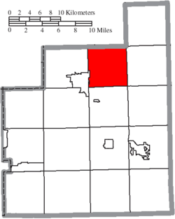 Location of Hambden Township in Geauga County