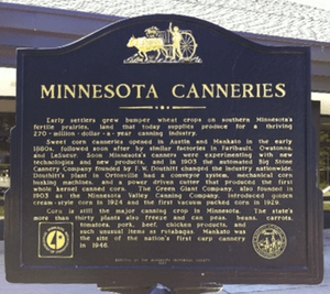Minnesota canneries historical marker
