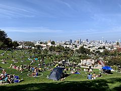 Mission Dolores Park during COVID-19