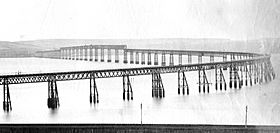 Original Tay Bridge before the 1879 collapse