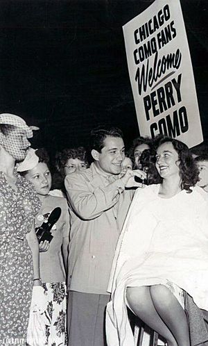 Perry Como Chicago arrival 1947