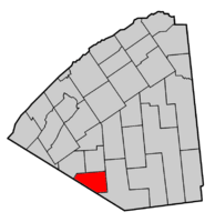 Map highlighting Pitcairn's location within St. Lawrence County.