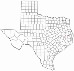 Location of Seven Oaks, Texas