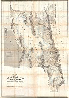 1852 Stansbury Map of Utah and the Great Salt Lake - Geographicus - GreatSaltLake2-stansbury-1852