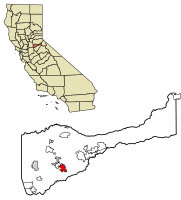 Location of Jackson in Amador County, California.