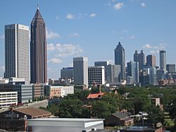Part of the Downtown Atlanta skyline