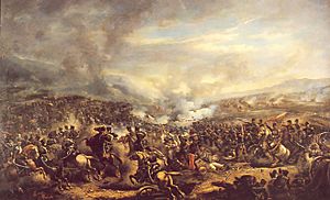 Battle of El Roble, Pintura de Manuel Tapia Portus (1835-1915)
