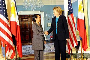 Hillary Clinton with Gloria Macapagal-Arroyo 2-6-09