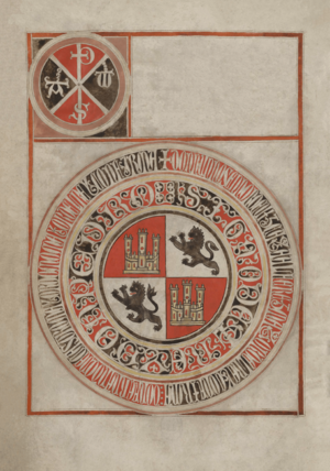 Ordenamiento de Alcalá (1348) manuscrito, sellos