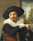 Portrait of Isaac Abrahamsz. Massa by Frans Hals