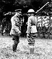 Pvt Harry Shelly receives British Distinguished Conduct Medal from King George V crop