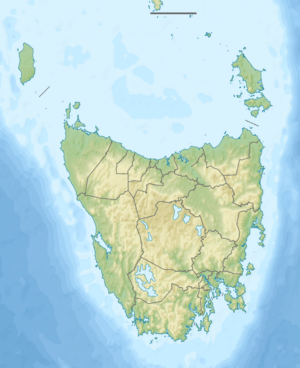 Map showing the location of South West Cape