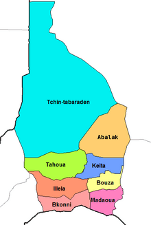 Bkonni Department location in the region