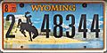 Wyoming 2020 plate