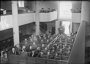 American Soldiers Visit Wesley's Chapel, Bristol, Gloucestershire, England, UK, 12 April 1945 D24412
