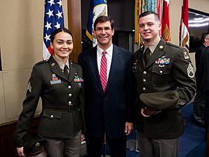 Army Secretary Esper at AUSA Conference in 2018 (US Army photo)