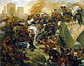 Battle of Taillebourg by Delacroix