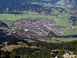 Oberstdorf village view
