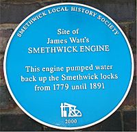 Blue plaque Smethwick Engine