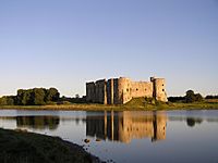 Carew Castle across Mill Pond