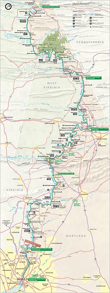 Chesapeake and Ohio Canal National Historical Park (map)