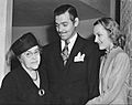 Clark Gable Carole Lombard and Lombard's mother 1939