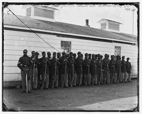 District of Columbia. Company E, 4th U.S. Colored Infantry, at Fort Lincoln LOC cwpb.04294