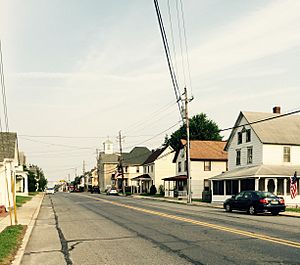 Main Street in downtown Felton, July 2015