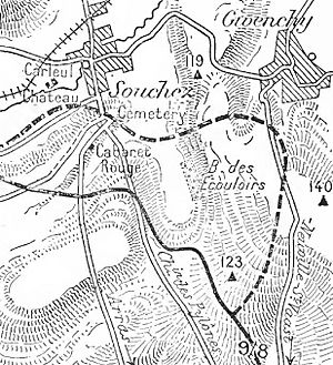 French attack on Hill 119, 16 June 1915