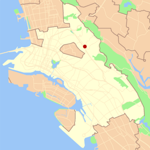 Location in Oakland
