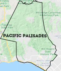 Map of Pacific Palisades