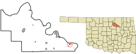 Location of Westport, Oklahoma