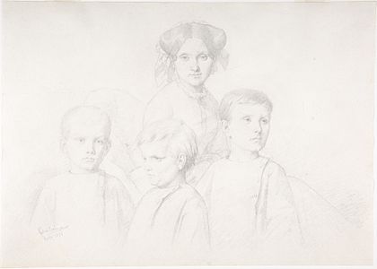 Portrait of Woman and Three Children MET DP805610