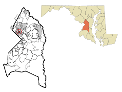 Location of Edmonston, Maryland