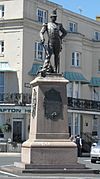 Statue of Royal Sussex Regiment Soldier, Grand Parade, Eastbourne (NHLE Code 1043677) (May 2010).JPG