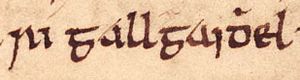 Suibne mac Cináeda (Bodleian Library MS Rawlinson B 489, folio 39r)