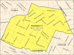 Census Bureau map of Laurel Springs, New Jersey