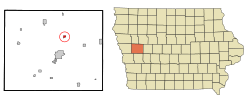 Location of Deloit, Iowa