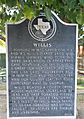 Founding of City of Willis, Texas Historical Marker