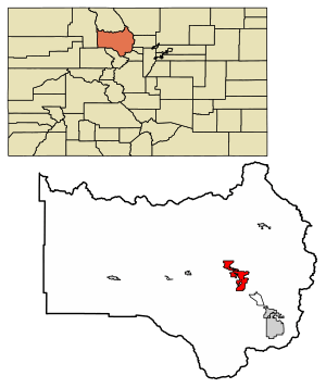 Location of the Town of Granby in Grand County, Colorado.