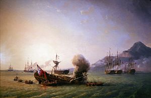 Combat de Grand Port, by Pierre-Julien Gilbert, MNM