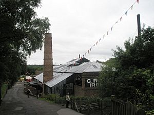Ironworks chimney at Blist Hill Open Air Museum - geograph.org.uk - 1456209
